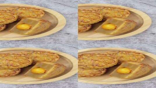 中秋节月饼美食4k竖版视频高清在线视频素材下载