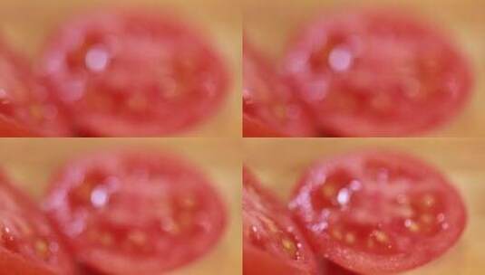 一盆清水浸泡清洗西红柿高清在线视频素材下载