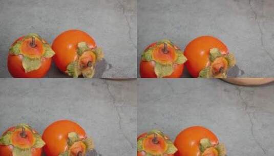 陕西富平吊柿子4k滑轨平移高清在线视频素材下载