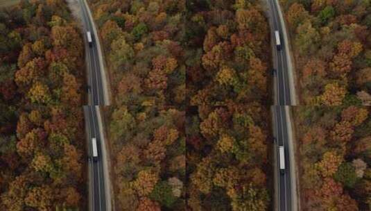 卡车 货车 运输 陆运 高速公路高清在线视频素材下载