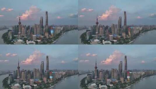 上海城市天际不线高清在线视频素材下载