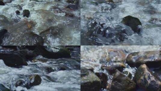 河流鹅卵石高清在线视频素材下载