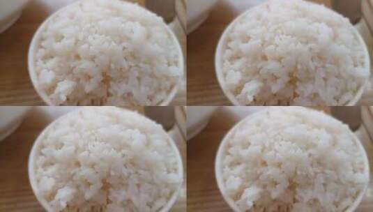 白米饭食物高清在线视频素材下载