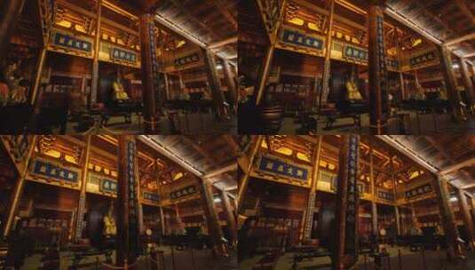 广西柳州文庙孔庙夜景古建筑高清在线视频素材下载