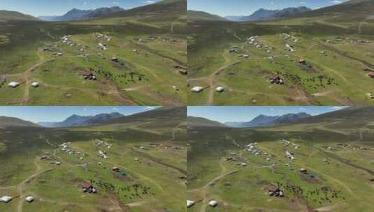 高山草甸牧场高清在线视频素材下载