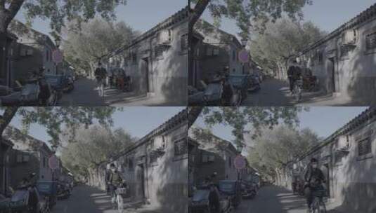 北京秋天街道 秋天胡同高清在线视频素材下载