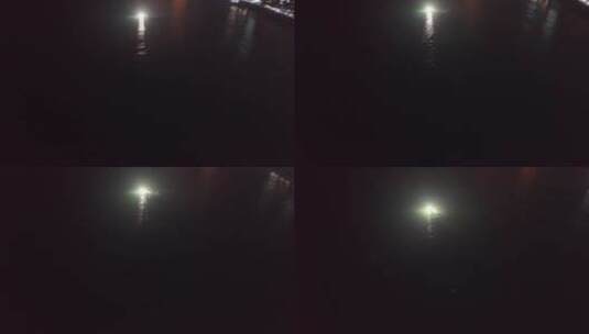航拍漳州东山岛南门湾海岸夜景高清在线视频素材下载
