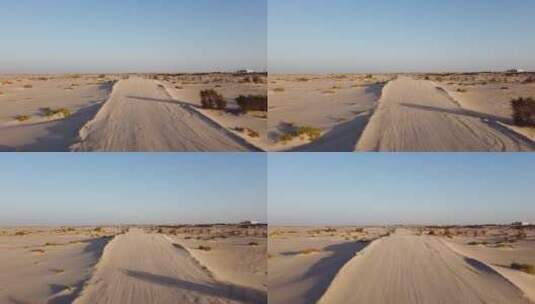 美丽沙漠道路空镜高清在线视频素材下载