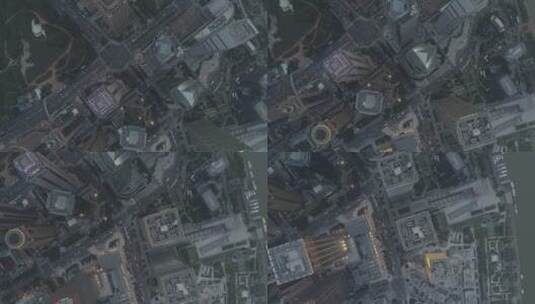 上海陆家嘴建筑群俯拍高清在线视频素材下载