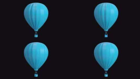 三维氢气球带通道高清在线视频素材下载