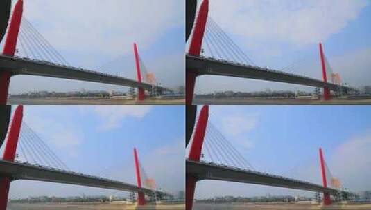 长江大桥延时高清在线视频素材下载