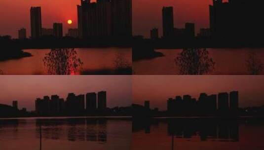 城市孤独的日落小高清在线视频素材下载
