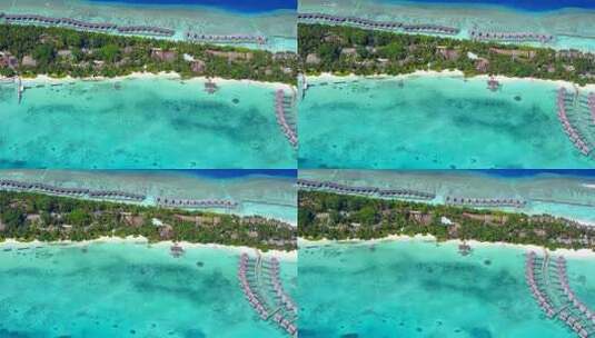 无人机航拍海岸景观高清在线视频素材下载