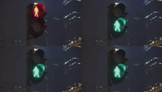 街道红绿灯高清在线视频素材下载