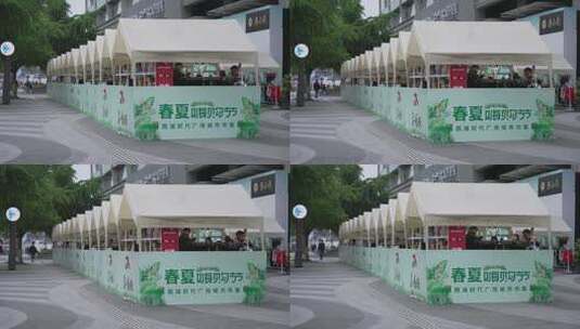 杭州庆春路街景高清在线视频素材下载