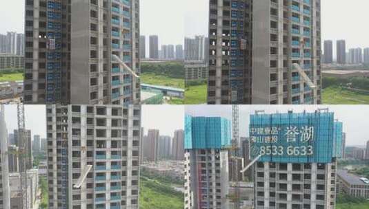 中国高速发展城市建设高清在线视频素材下载