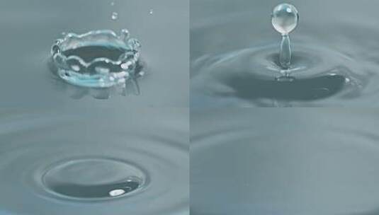 水滴水珠高帧率高速慢镜头升格高清在线视频素材下载