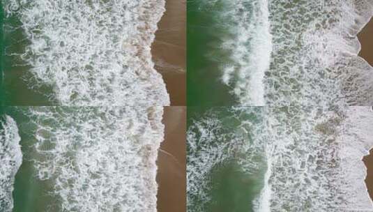 海滩沙滩海浪海边海水 拍摄时间高清在线视频素材下载