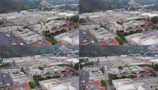 从上面看华纳兄弟工作室。洛杉矶高清在线视频素材下载