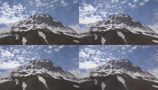 延时摄影雪山峰顶高清在线视频素材下载