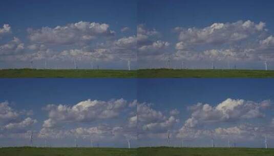 新能源风能发电全景4K高清在线视频素材下载