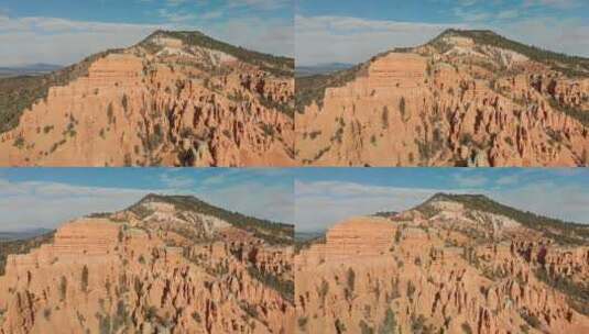 布莱斯峡谷国家公园入口处的红色沙漠石高清在线视频素材下载