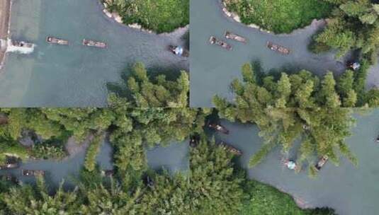 航拍十月的桂林阳朔山水如画高清在线视频素材下载