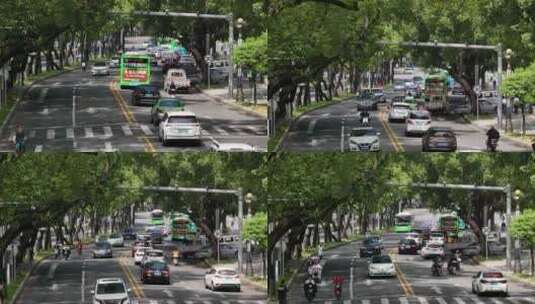 惠州环城西路航拍高清在线视频素材下载