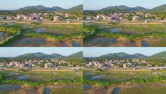 海南万宁神州半岛乡村振兴水产养殖乡村城市高清在线视频素材下载