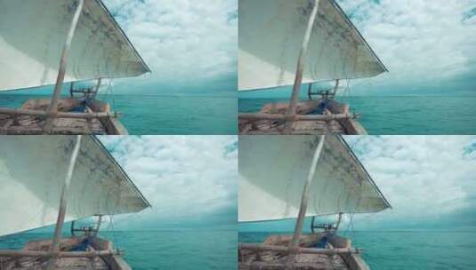 海边渔船高清在线视频素材下载