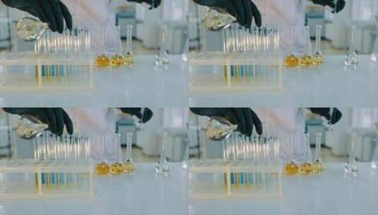 实验室里的化学实验高清在线视频素材下载