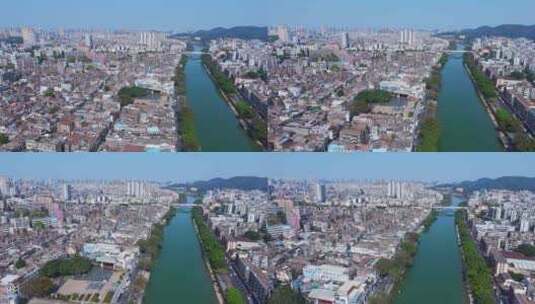 江门江海区蓬江区城市航拍高清在线视频素材下载
