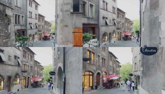 欧洲瑞士街道街景高清在线视频素材下载