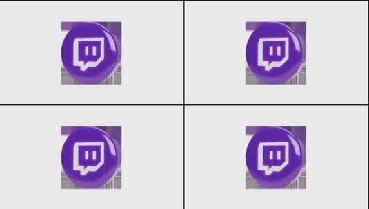 Twitch Alpha 3d社交媒体图高清在线视频素材下载