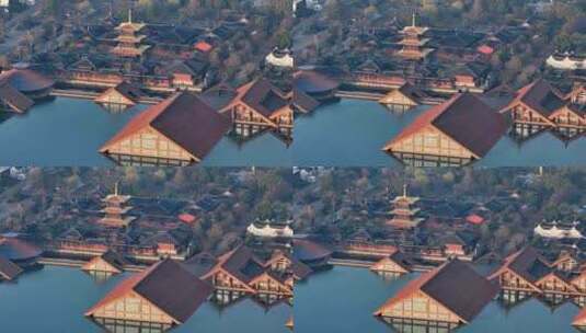 广富林遗址  唯美 上海松江地标高清在线视频素材下载