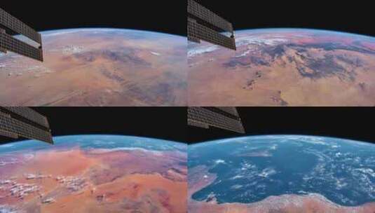 从国际空间站看地球的时移。高清在线视频素材下载