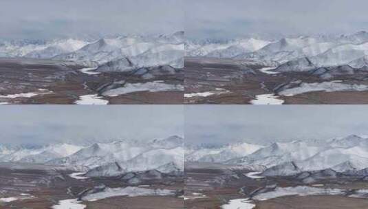 新疆帕米尔高原雪山航拍高清在线视频素材下载