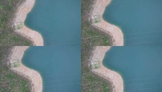 天峨龙滩红水河俯拍高清在线视频素材下载