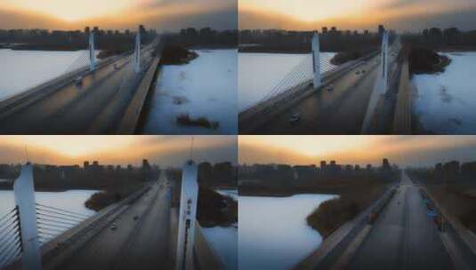 银川市朔方桥高清在线视频素材下载
