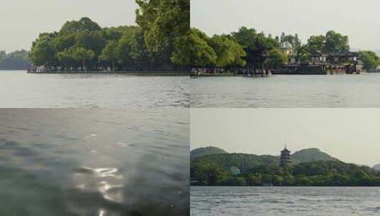 杭州西湖/组合镜头/白天高清在线视频素材下载