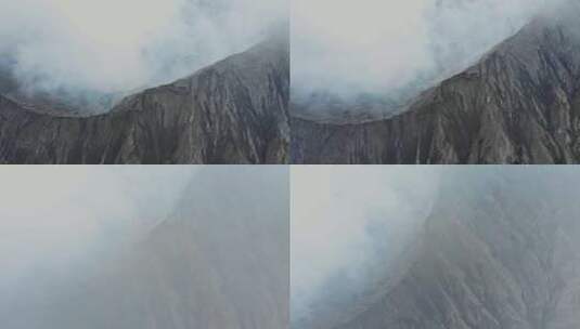 火山，布罗莫，印度尼西亚，蒸汽高清在线视频素材下载