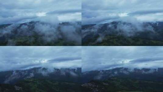 自然风景 边境风景  云雾 山川 边境风景高清在线视频素材下载