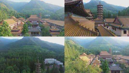 临安天目山禅院寺高清在线视频素材下载