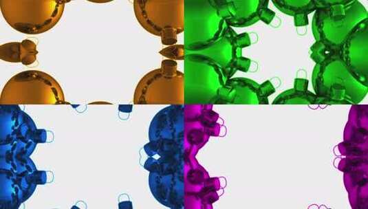 圣诞新年Bauble 3D动画高清在线视频素材下载