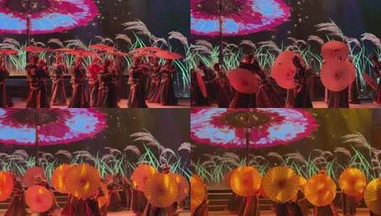 少数民族舞台舞蹈表演高清在线视频素材下载