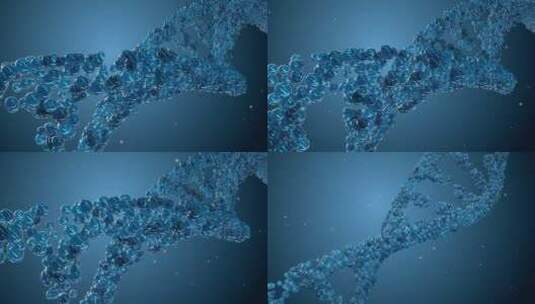 蓝色DNA文件夹高清AE视频素材下载