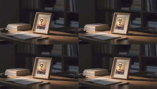 桌子上的照片高清AE视频素材下载