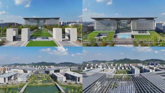 浙江省杭州市，北京航空航天大学中法航学院高清在线视频素材下载