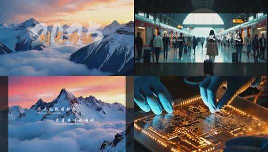 创意片头企业宣传片混剪励志开场高清AE视频素材下载