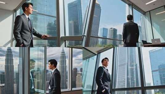 商务精英总裁CEO写字楼办公室高清在线视频素材下载